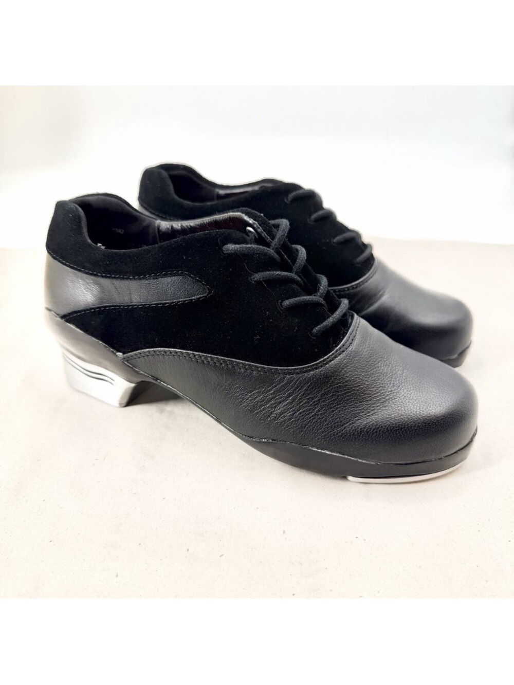 Capezio Tapsonic Tele Tone Black Tap Shoes K542 Womens Size 6